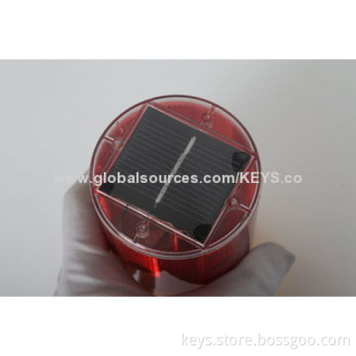 LED solar warning light, signal beacon for tower crane, the airport, road construction